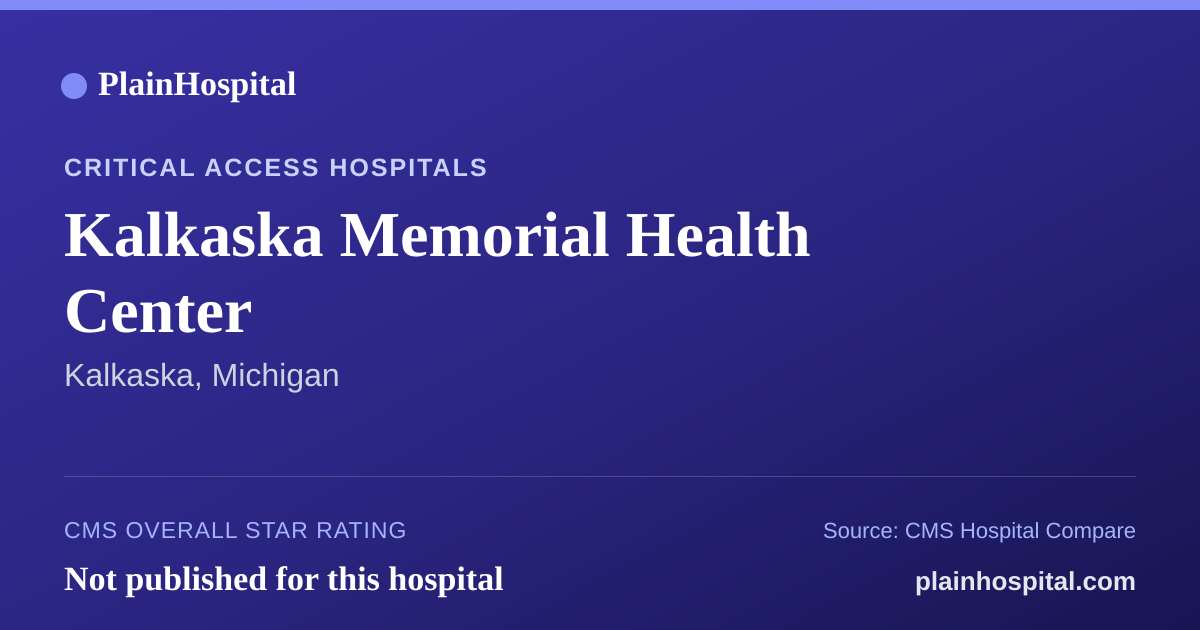 Summary card for Kalkaska Memorial Health Center